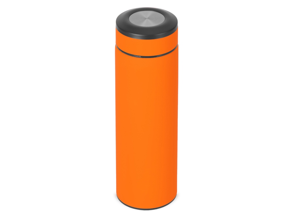 Вакуумный термос Vacuum Flask C1, soft touch, 420мл, оранжевый-0