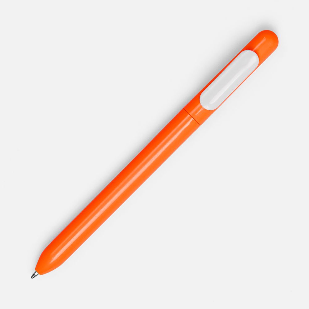 Ручка шариковая Swiper, оранжевая с белым-1