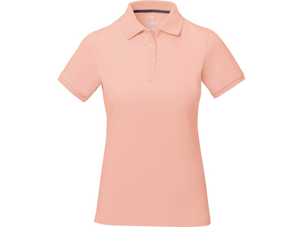 Calgary женская футболка-поло с коротким рукавом, pale blush pink-1
