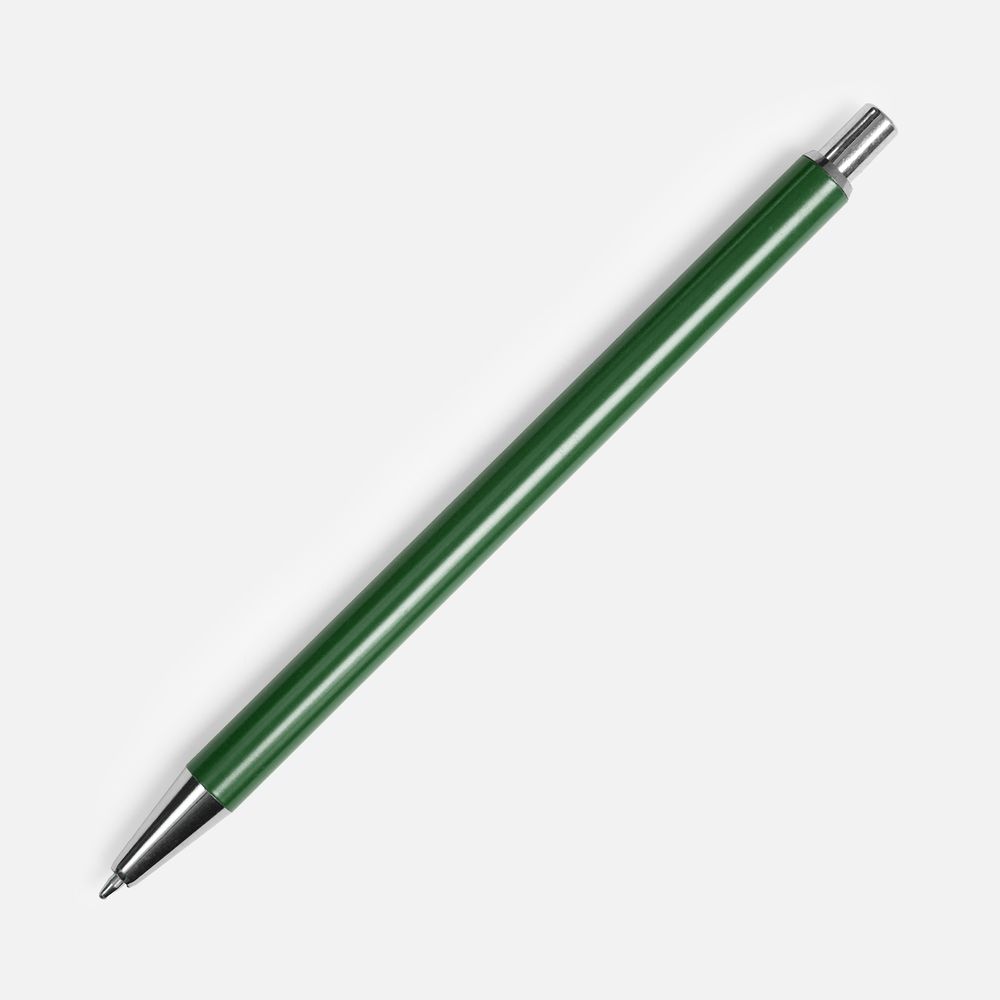 Ручка шариковая Slim Beam, зеленая-0
