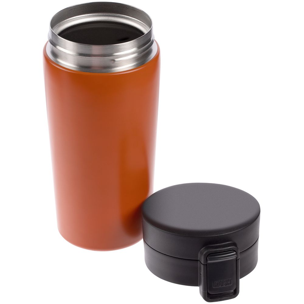 Термостакан с ситечком No Leak Infuser, оранжевый-2