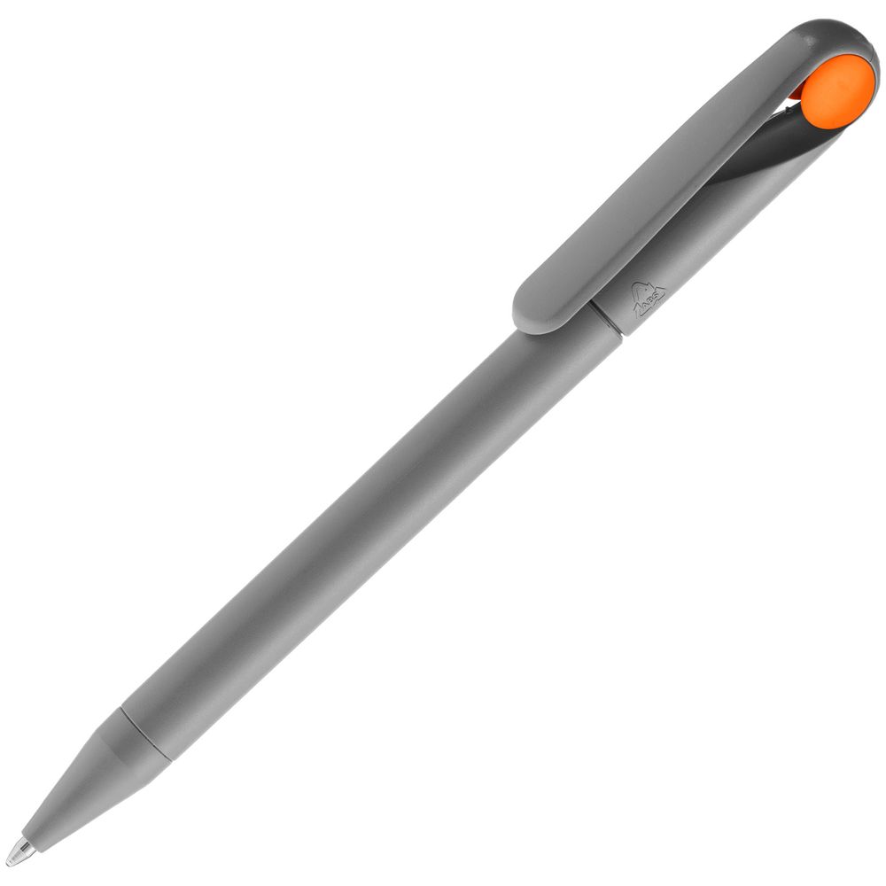 Ручка шариковая Prodir DS1 TMM Dot, серая с оранжевым-0