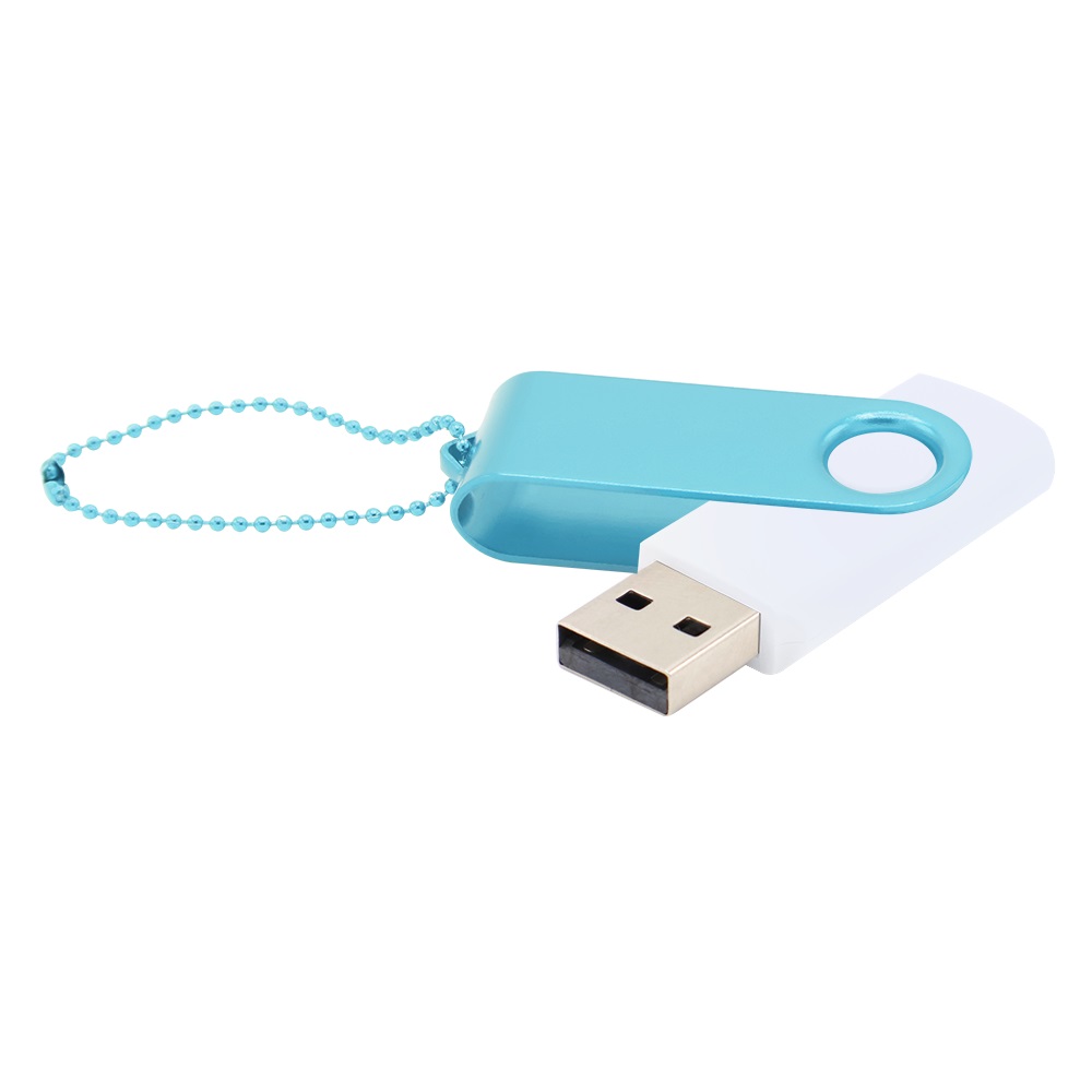 Флешка Designer To Go 2.0 USB 16Gb, Белый/Бирюзовый-0