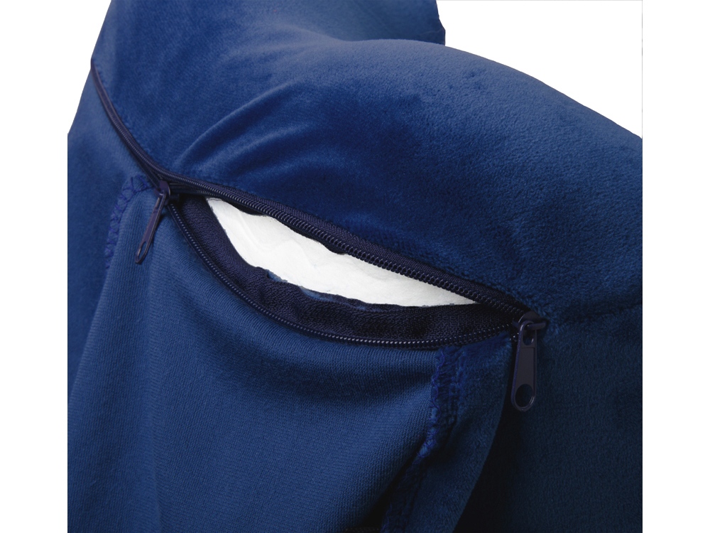 Подушка с эффектом памяти, с капюшоном Dream Hood, синий-4