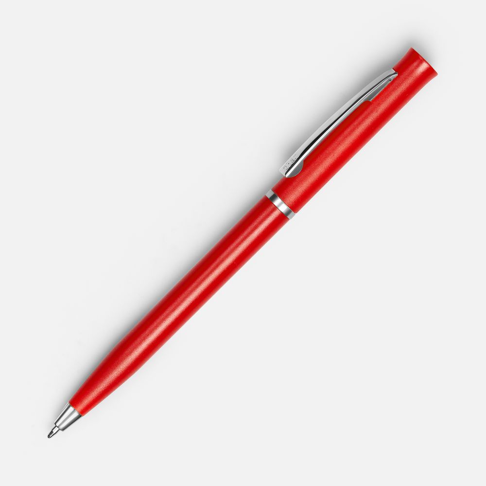 Ручка шариковая Euro Chrome, красная-0