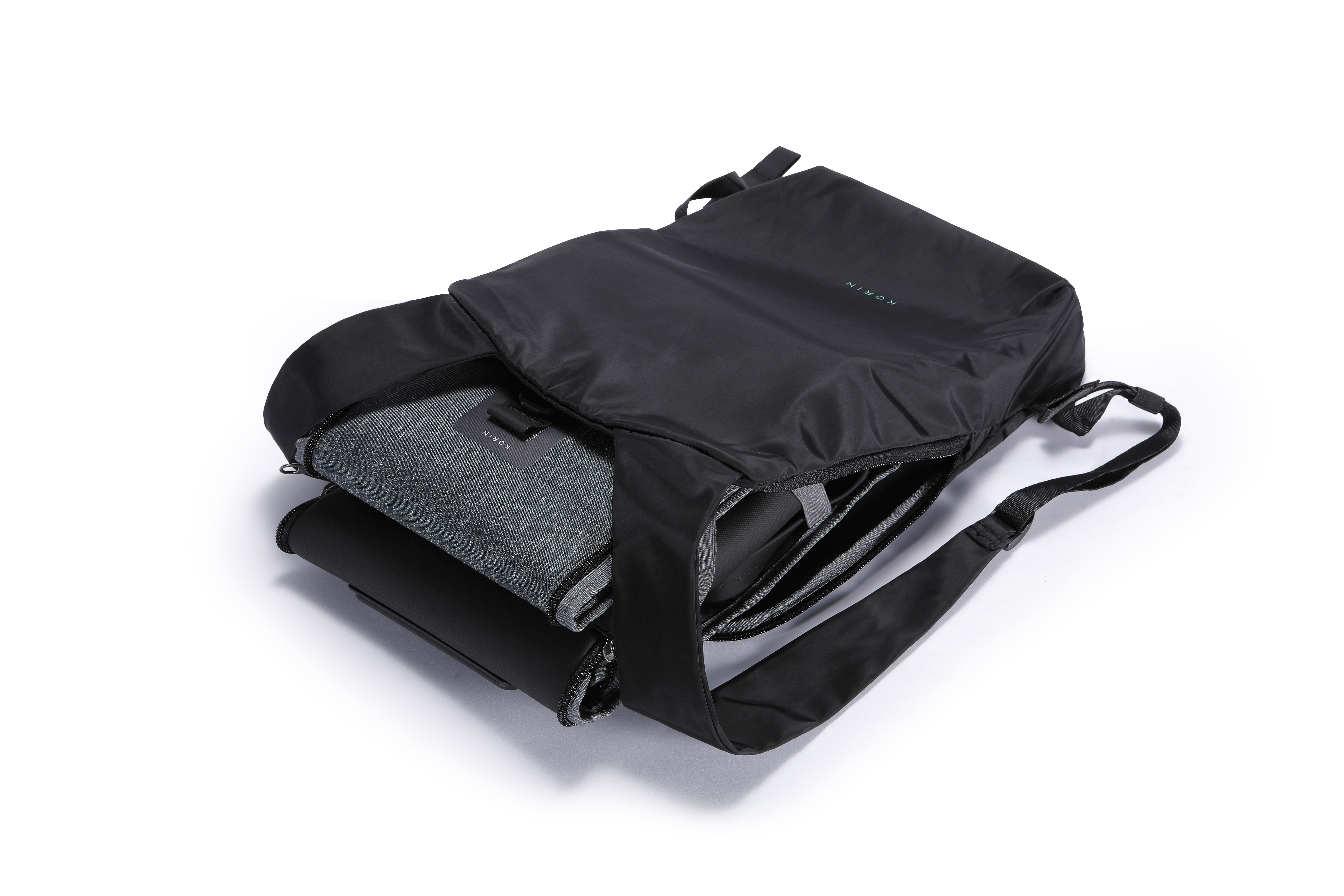 Рюкзак FlexPack Air 46х33х8 см, черный-11