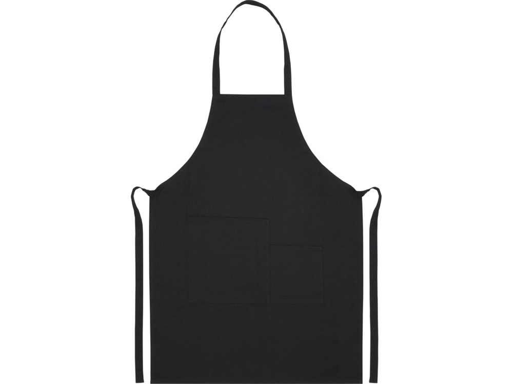 Khana Хлопковый фартук плотностью 280 г/м2, черный-1