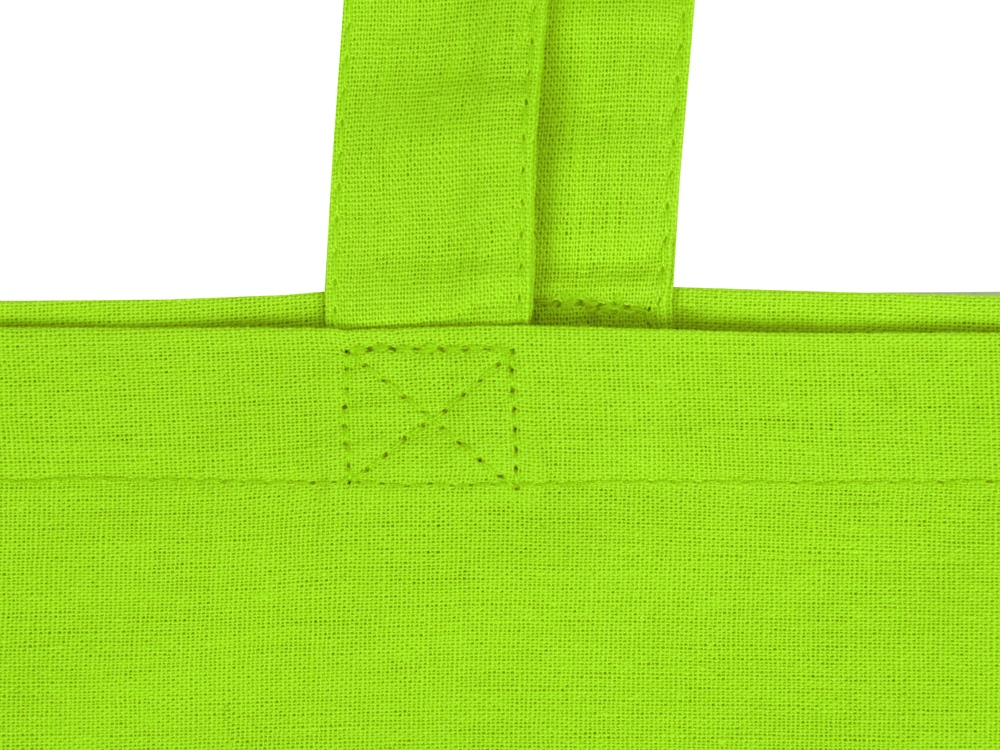 Сумка для шопинга Carryme 120 хлопковая, 120 г/м2, зеленое яблоко-4