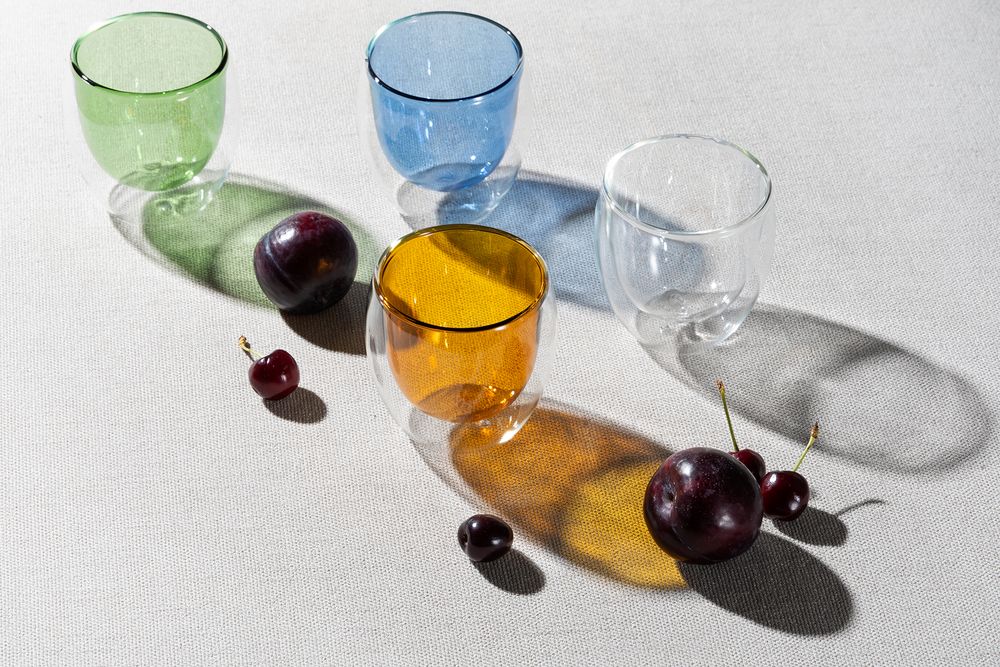 Стакан с двойными стенками Glass Bubble, бесцветный-2