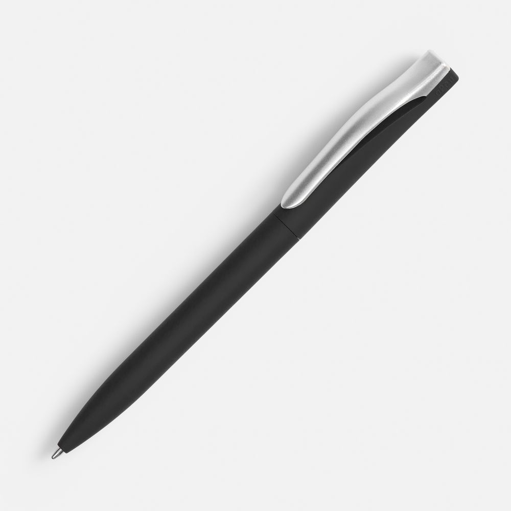 Ручка шариковая Pin Soft Touch, черная-1