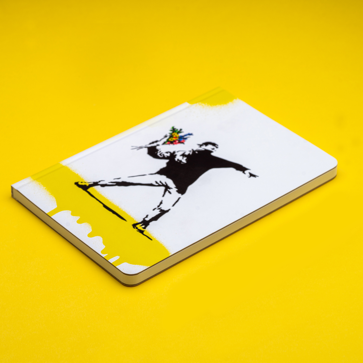 Блокнот линованный Pininfarina Banksy Метатель цветов из каменной бумаги, А5-2