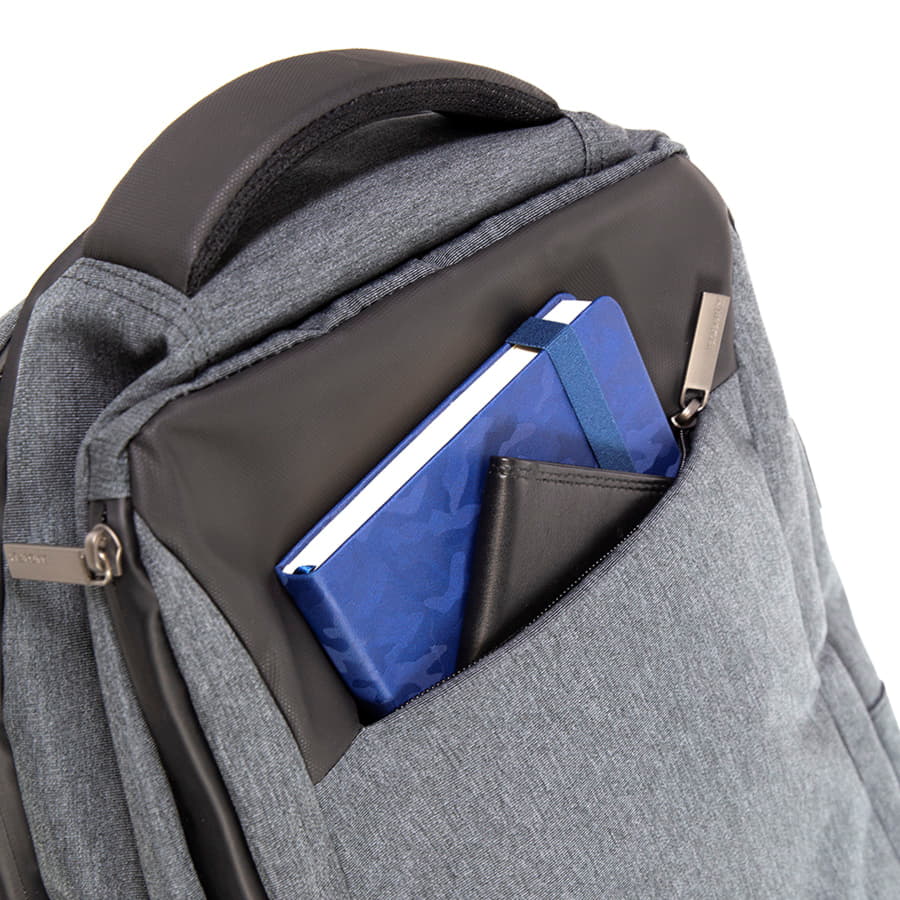 Рюкзак LEIF c RFID защитой, темно-серый, черный-9