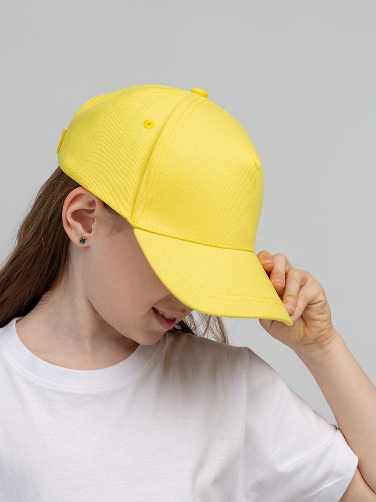 Бейсболка детская Standard Kids, желтая-3
