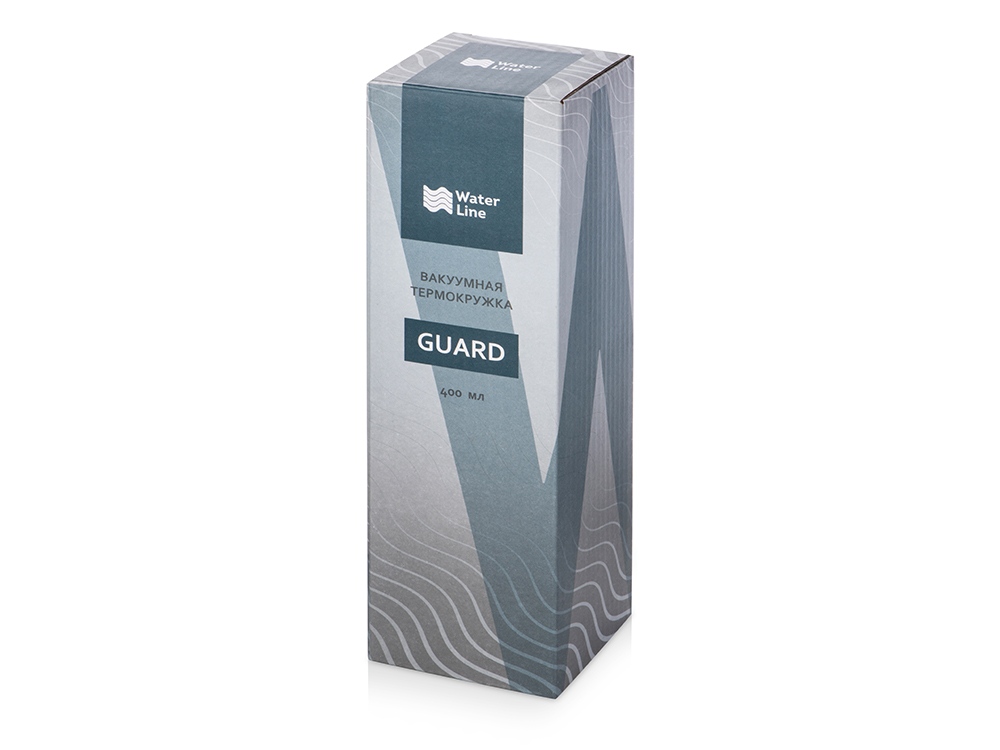 Вакуумная термокружка Waterline c кнопкой Guard, 400 мл, черный-8