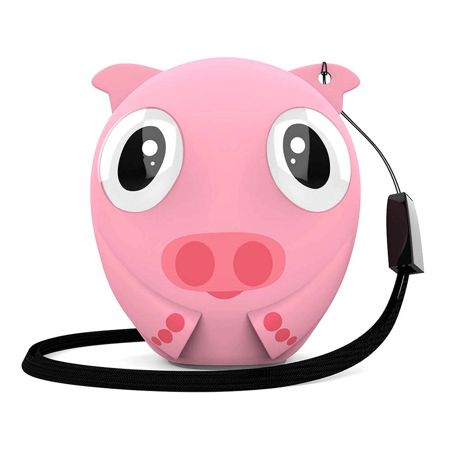 Беспроводная колонка HIPER ZOO Lily, Pig, розовый-0