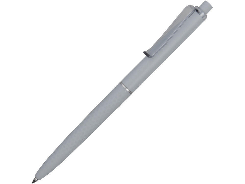 Ручка пластиковая soft-touch шариковая Plane, серый-0