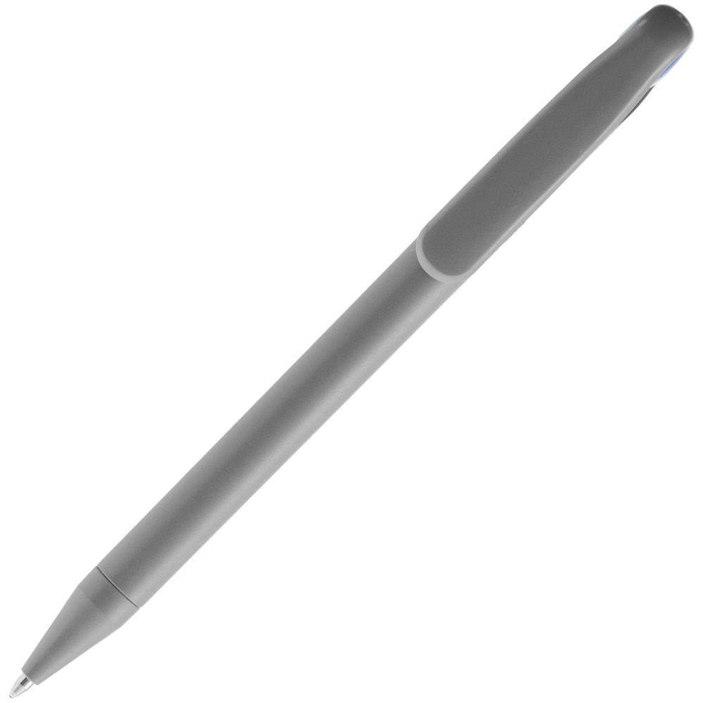 Ручка шариковая Prodir DS1 TMM Dot, серая с синим-3