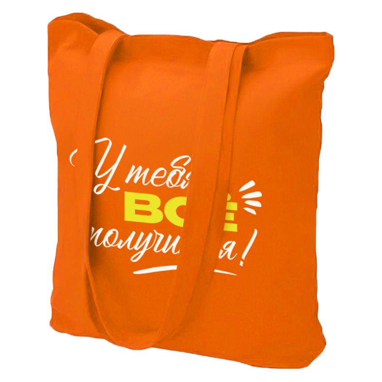 Сумка хозяйственная  Bagsy Super 220 г/м2, Оранжевый.-3