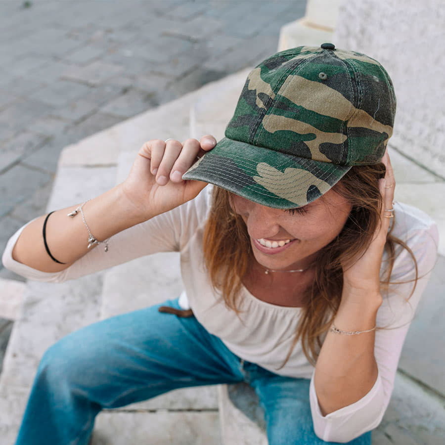Бейсболка DAD HAT, 6 клиньев, металлическая застежка, джинсовый-2