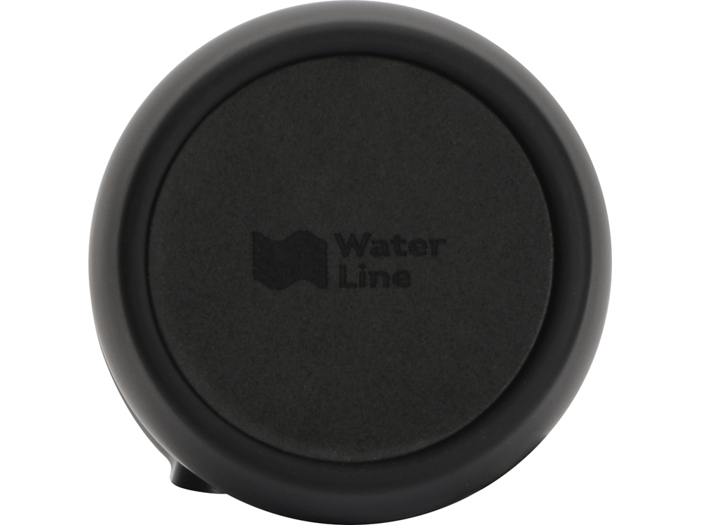 Вакуумная термокружка с кнопкой Streamline, Waterline, soft-touch, тубус, черный-5