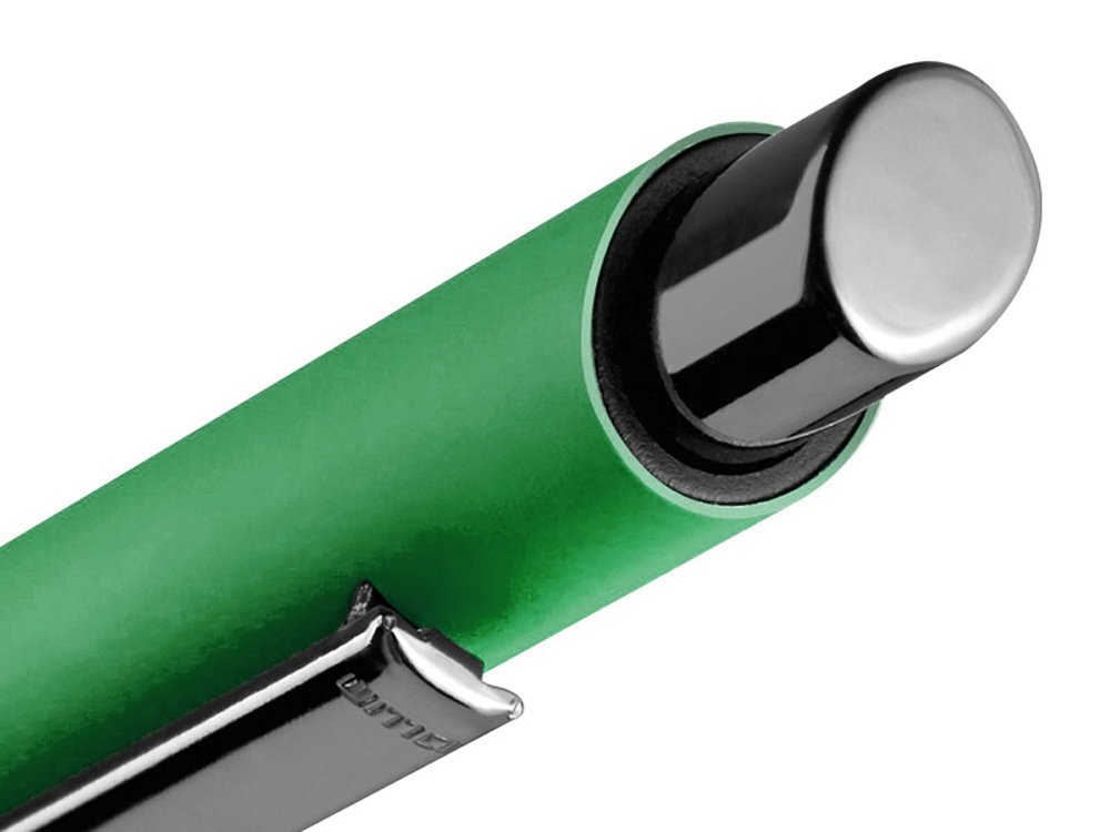 Металлическая шариковая ручка soft touch Ellipse gum, зеленый-2