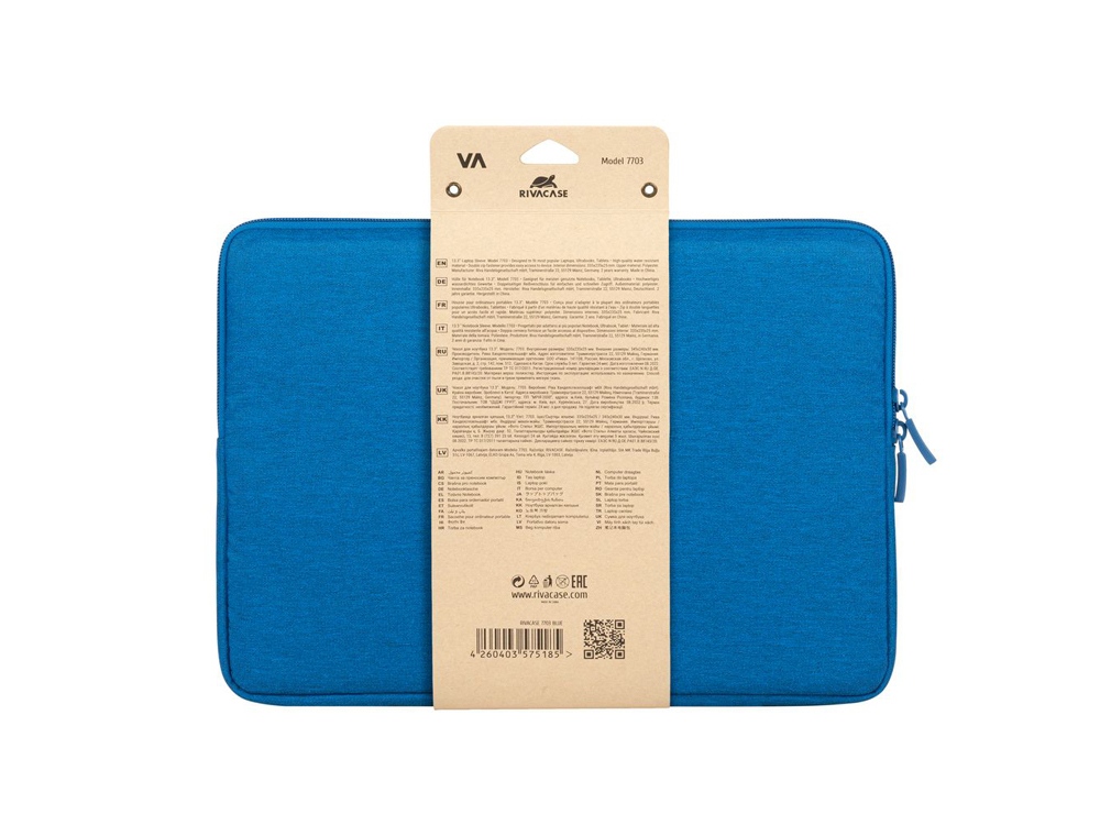 RIVACASE 7703 azure blue ECO чехол для ноутбука 13.3-14 / 12-5