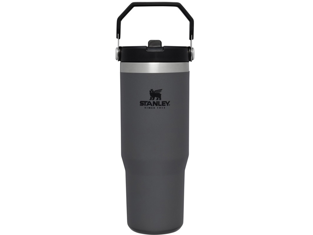 Stanley 890 мл IceFlow™ стакан с откидной соломинкой - темно-серый-0