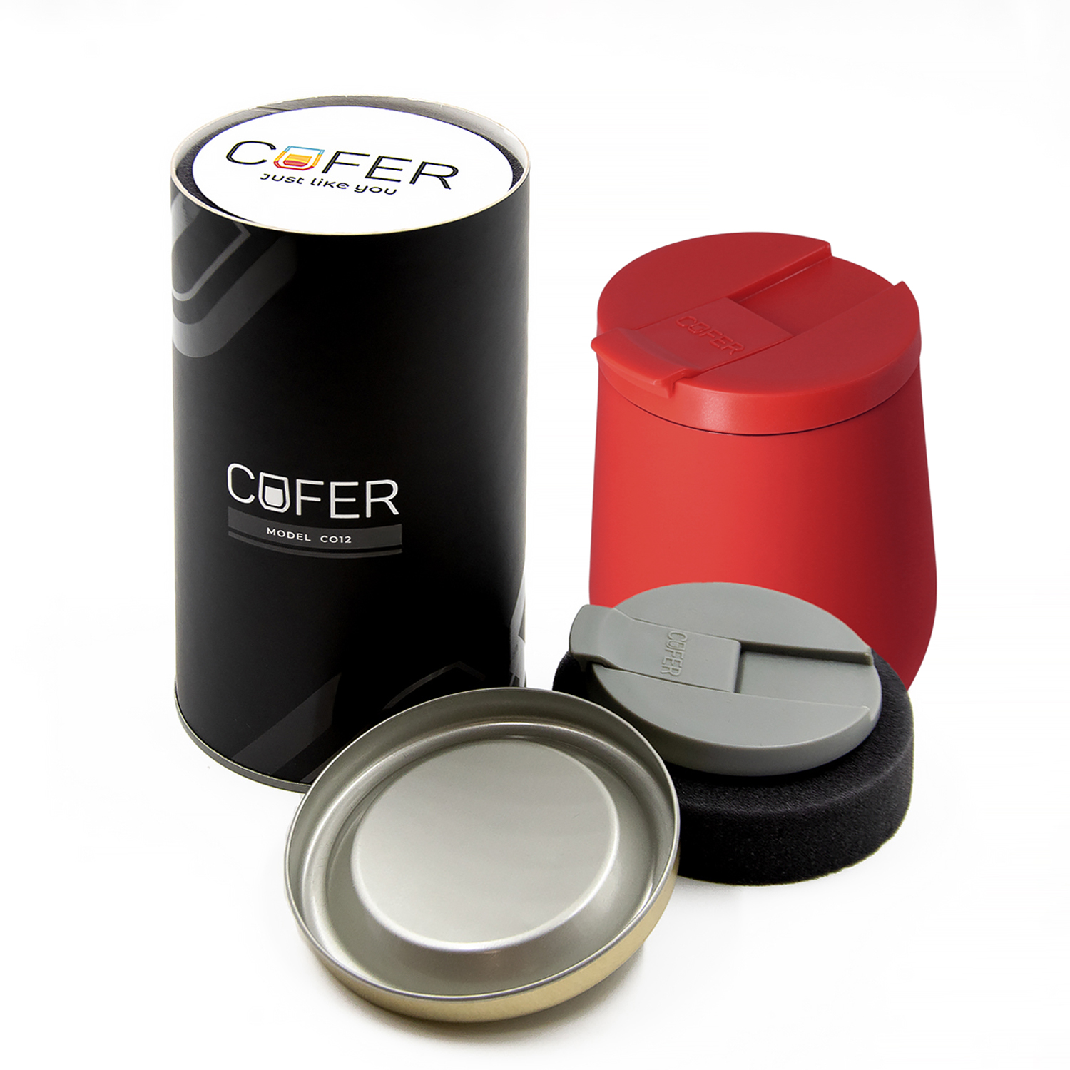 Набор Cofer Tube NEO DUO CO12s (М) black (красный с серым)-0