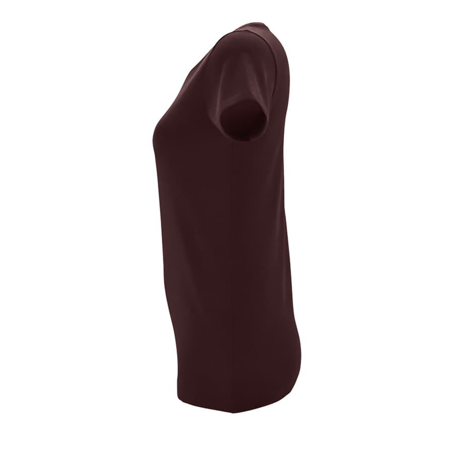 Футболка REGENT FIT WOMEN, тёмно-бордовый, M, 100% х/б, 150 г/м2, красная вишня-2