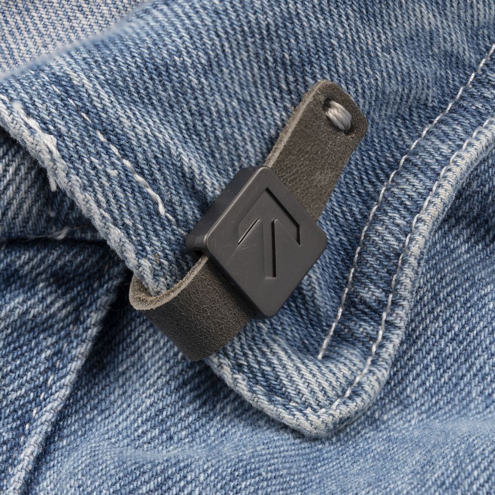 Лейбл кожаный Beta, XS, серый-4