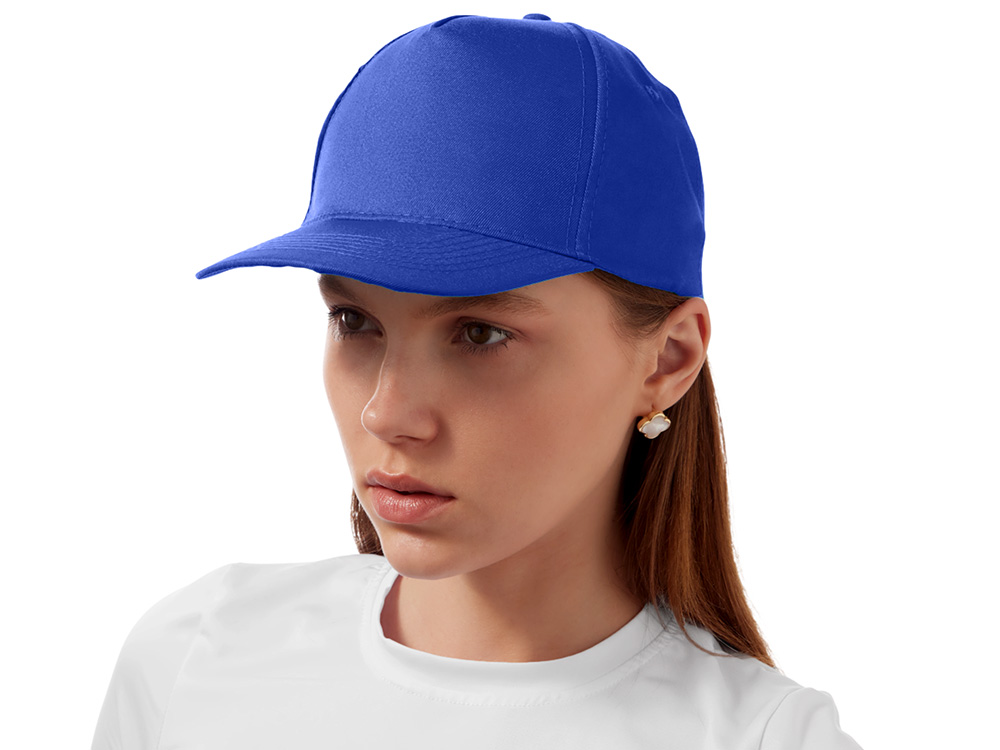Бейсболка Poly 5-ти панельная 120 гр, кл.синий-3