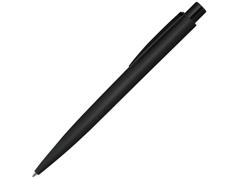 Ручка шариковая металлическая LUMOS M soft-touch, черный-0