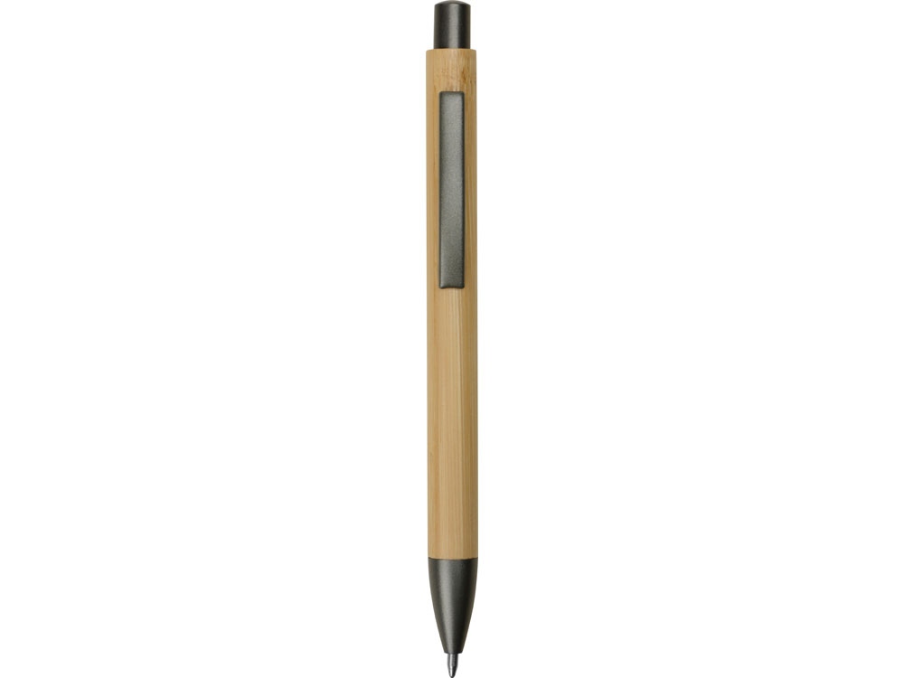 Ручка бамбуковая шариковая Tender Bamboo, темно-серый-1