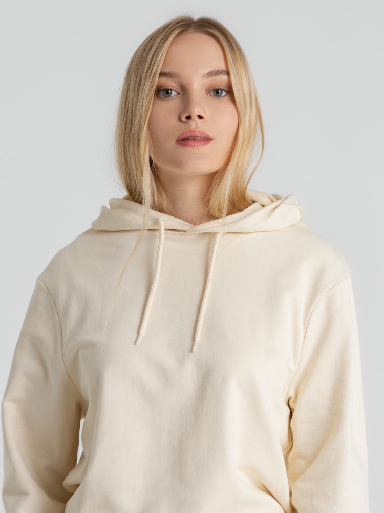 Толстовка с капюшоном унисекс Hoodie, светло-желтая-5