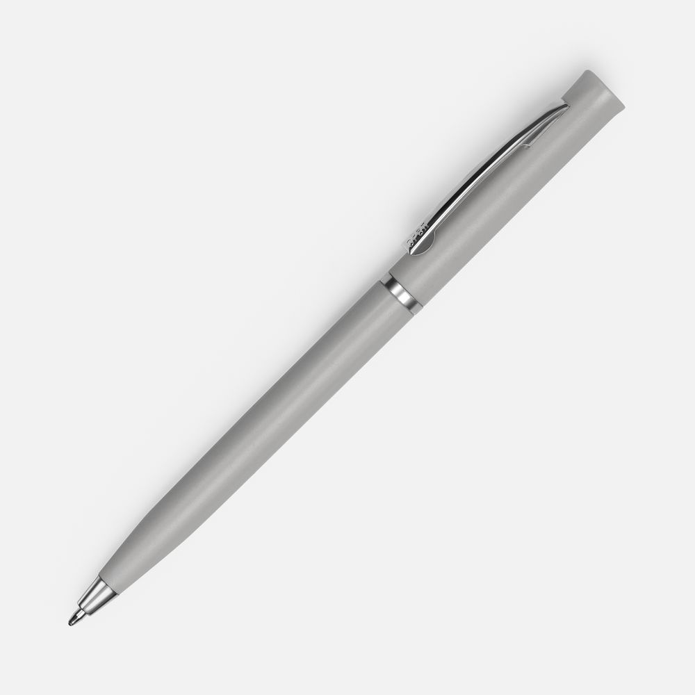 Ручка шариковая Euro Chrome, темно-серая-0