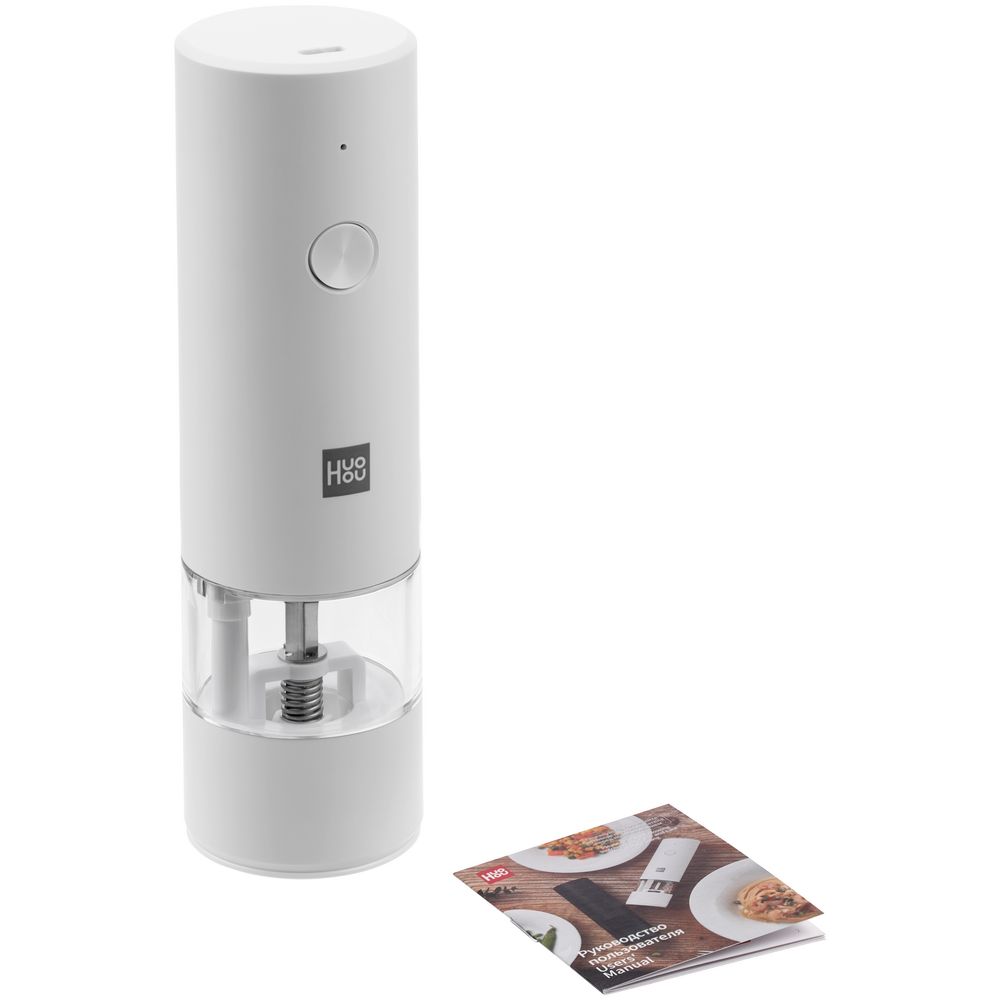 Электрическая мельница для специй HuoHou Electric Grinder Rechargable, белая-0