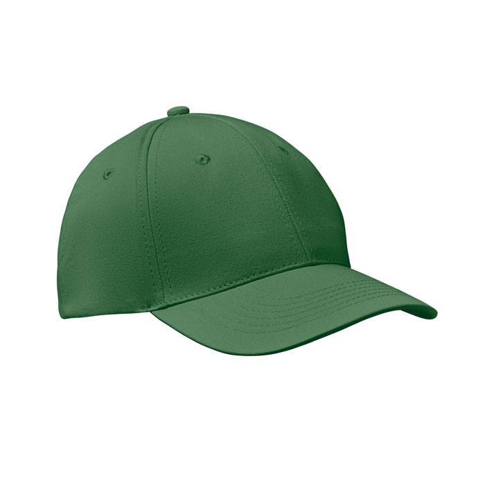 6 panels baseball cap, тёмно-зелёный-0