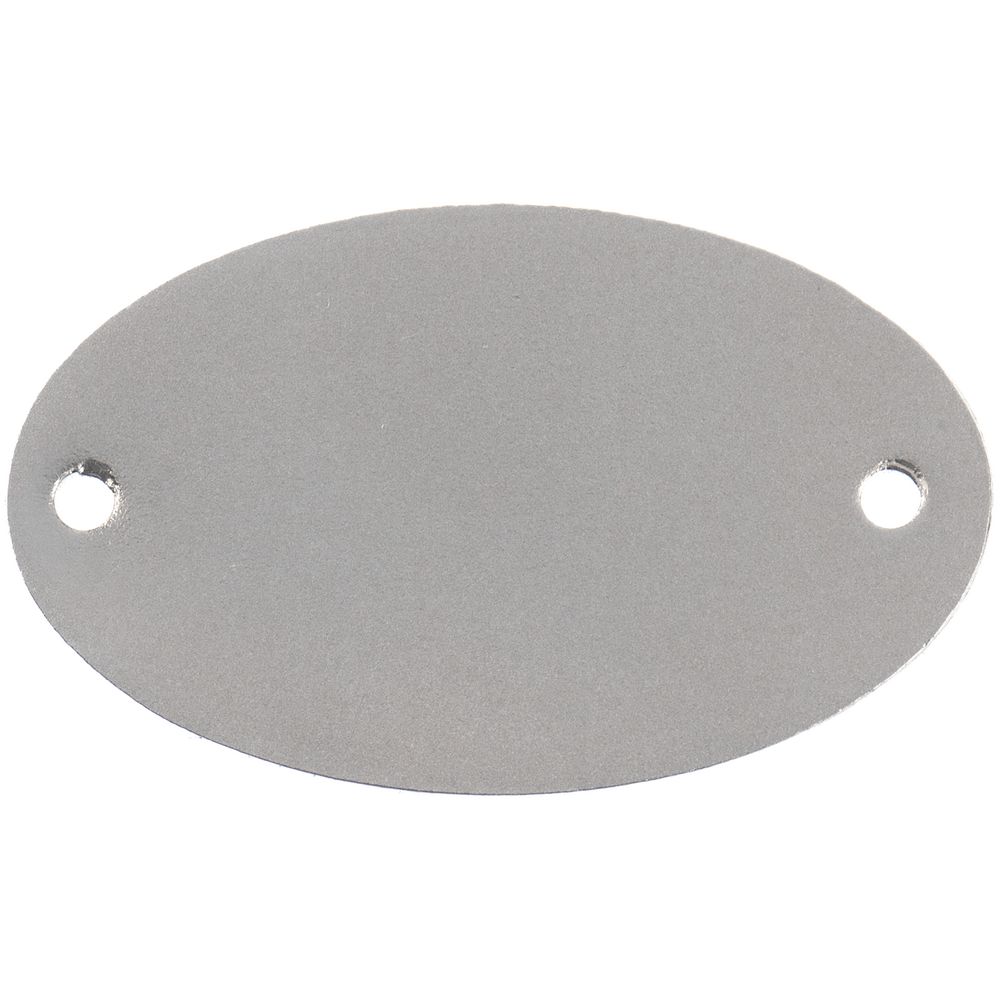 Шильдик металлический Alfa Oval, серебристый-1