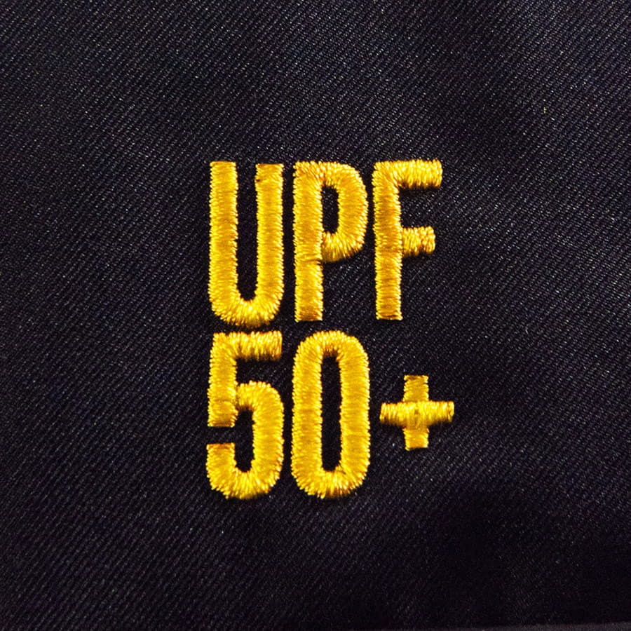 Бейсболка RAY с обработкой UPF50+, 5 клиньев, застёжка на липучке, черный-3