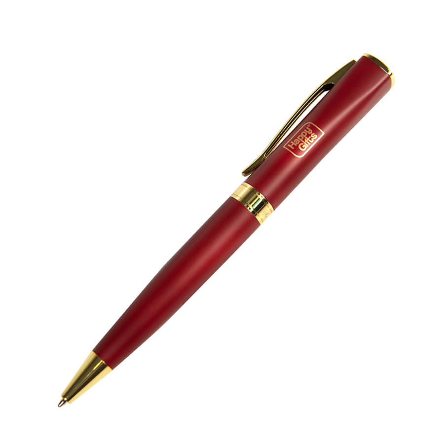 Ручка шариковая WIZARD GOLD, бордовый-1