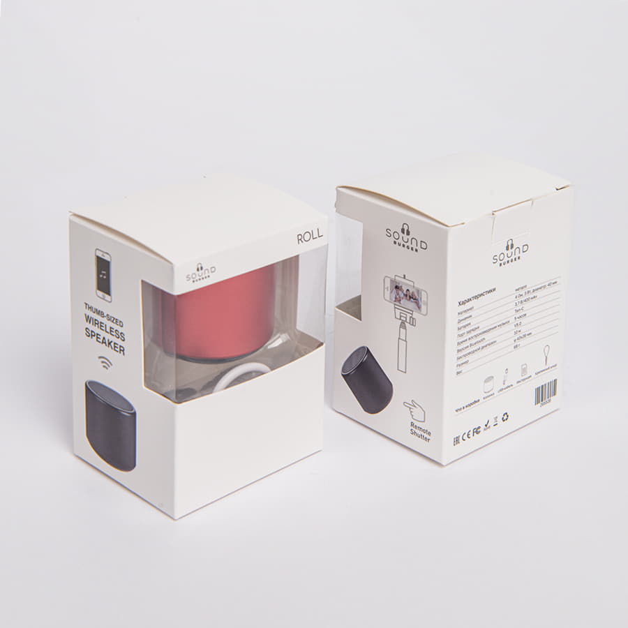 Портативная mini Bluetooth-колонка Sound Burger "Roll" серебристый, серебристый-5