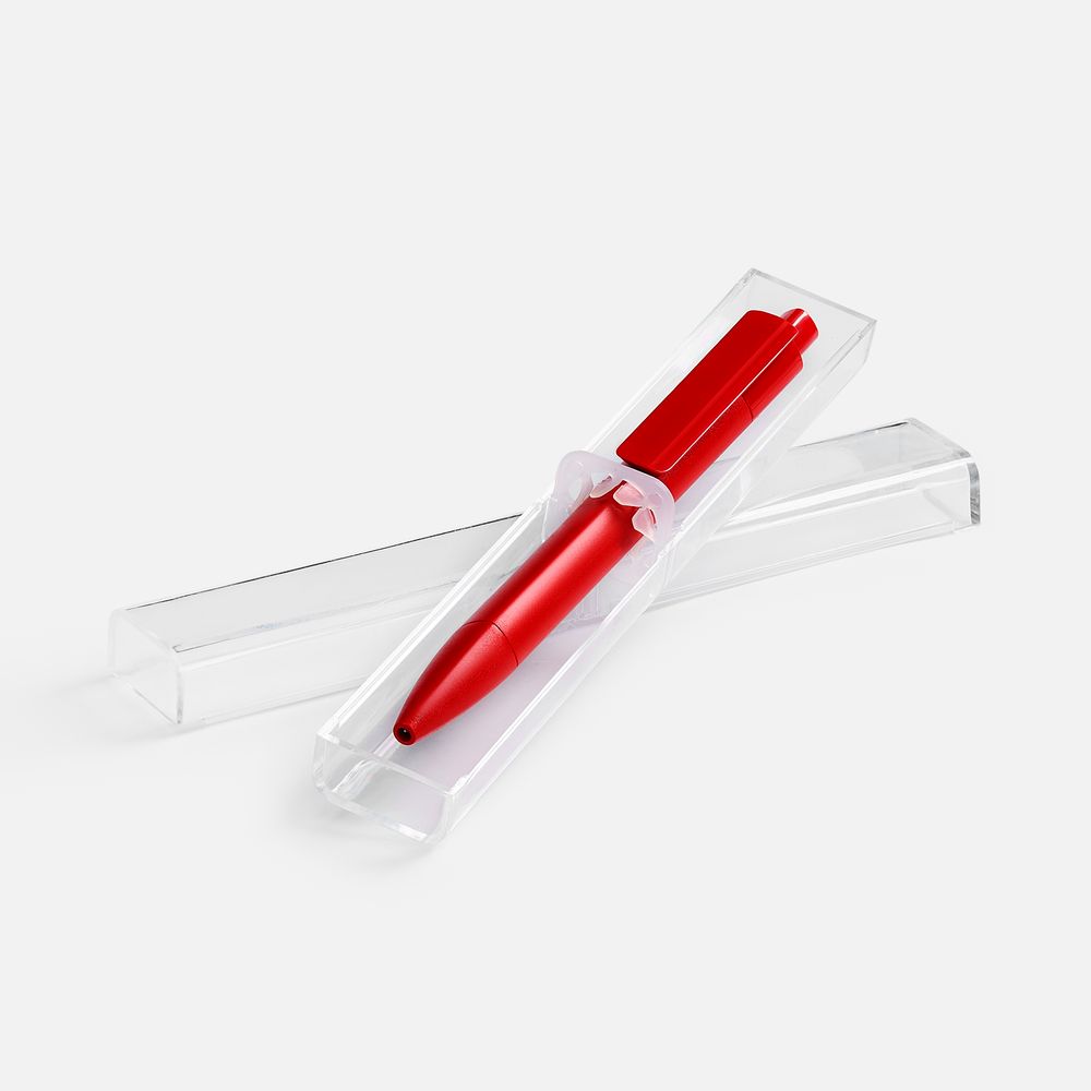 Ручка шариковая Prodir DS4 PMM-P в футляре, красная-1