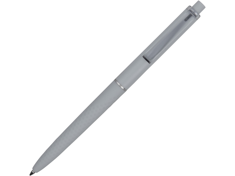 Ручка пластиковая soft-touch шариковая Plane, серый-1