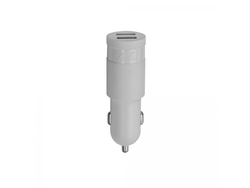 PS4222 W00 автомобильное ЗУ 2,4A / 2USB, без кабеля, белый-0