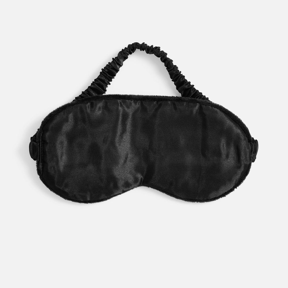 Двухсторонняя маска для сна Veluto, черная-2