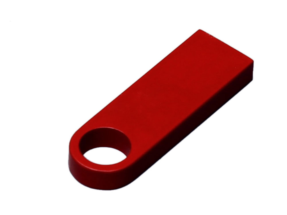 USB 3.0-флешка на 16 Гб с мини чипом и круглым отверстием, красный-2