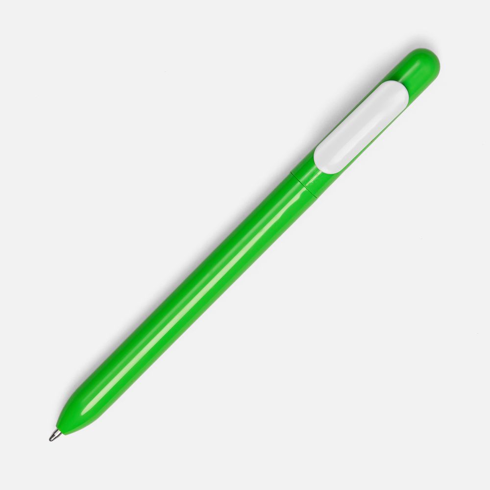 Ручка шариковая Swiper, зеленая с белым-1