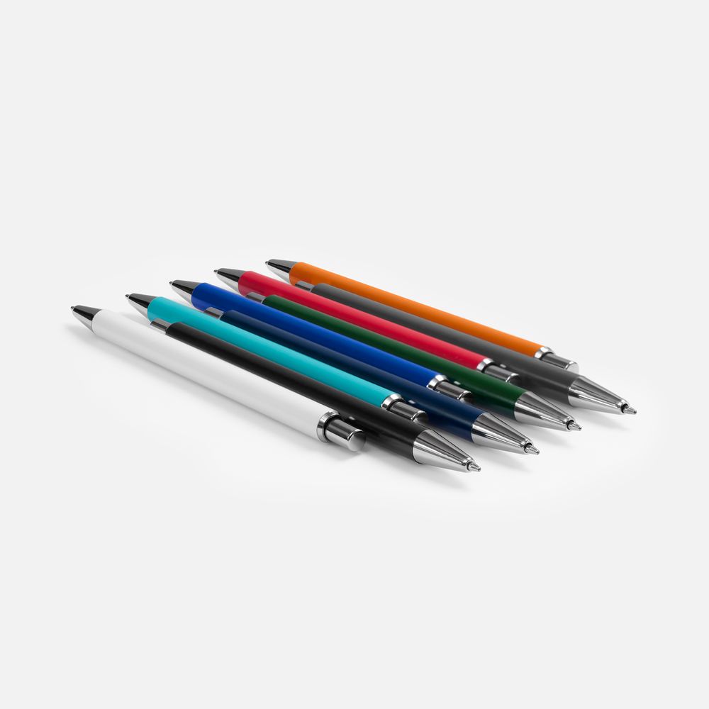 Ручка шариковая Slim Beam, серая-2
