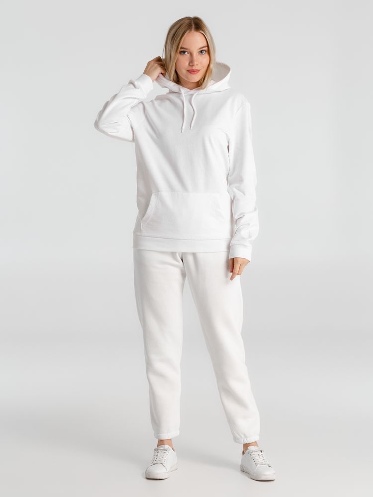 Толстовка с капюшоном унисекс Hoodie, белая-6