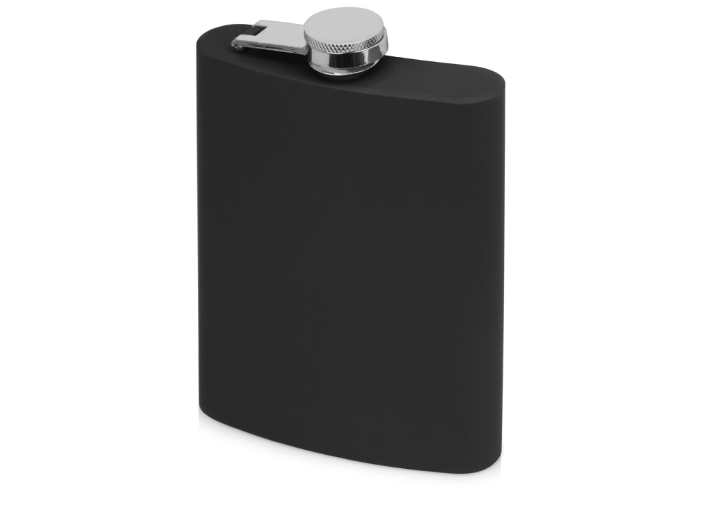 Фляжка 240 мл Remarque soft touch, 201 сталь, черный-0